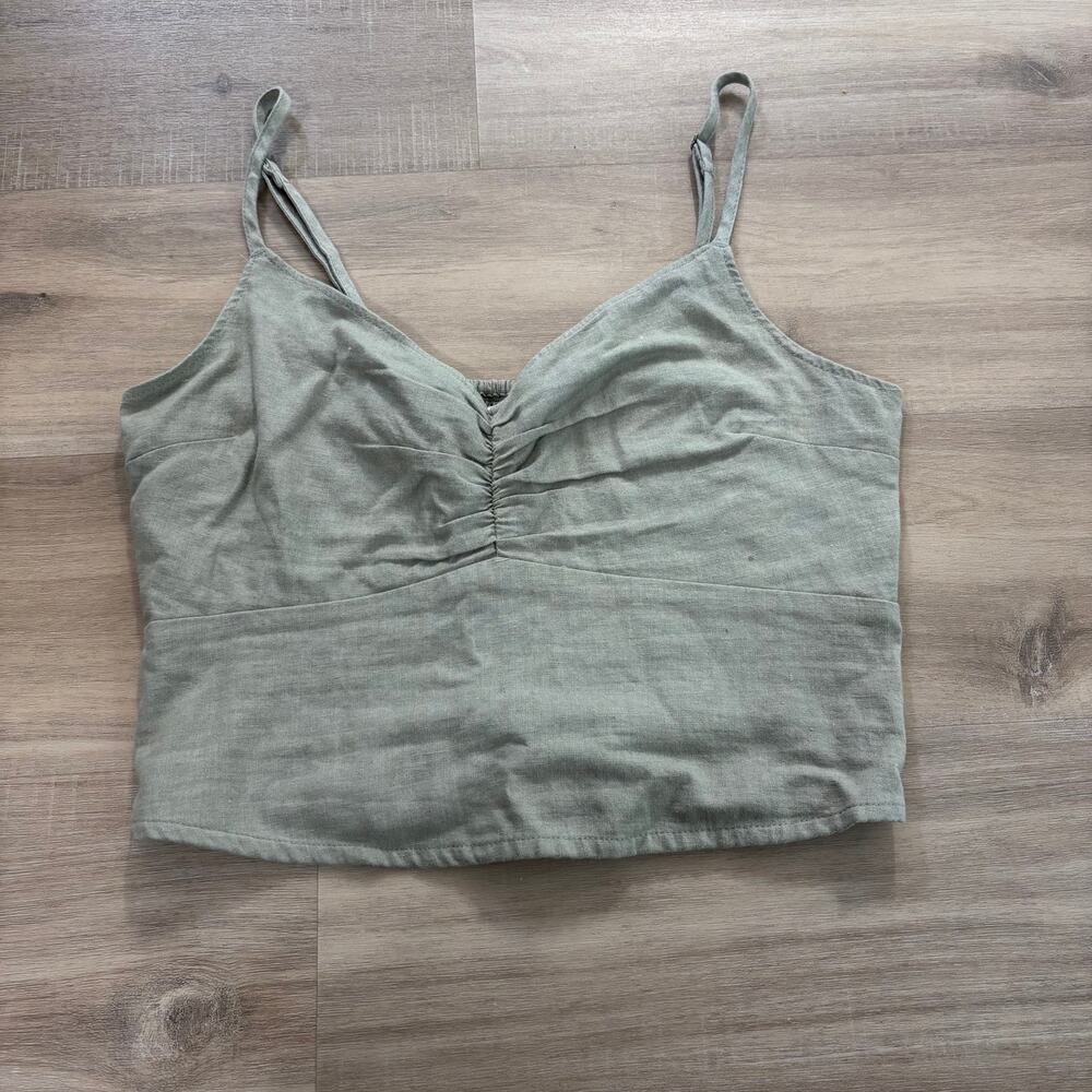 Abercrombie & Fitch Green Tank Top Women Size Small